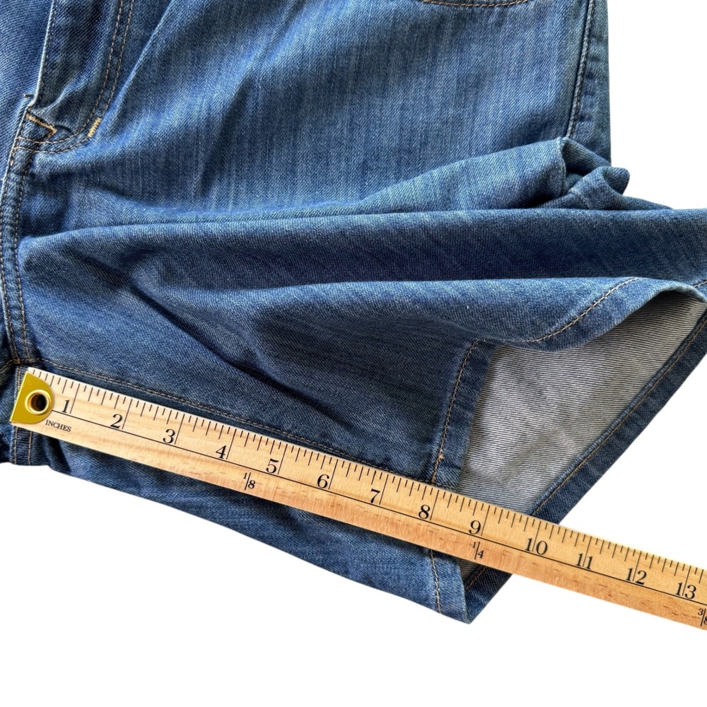 L.L. Bean Womens Denim Shorts Classic Fit Blue‎ Pima Cotton 8" Size 14 - Picture 5 of 9